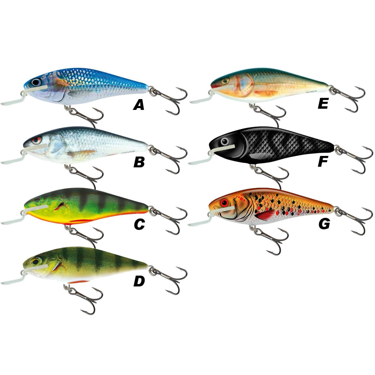 Wobbler SALMO Executor Shallow Runner 12 cm C Real Hot Perch