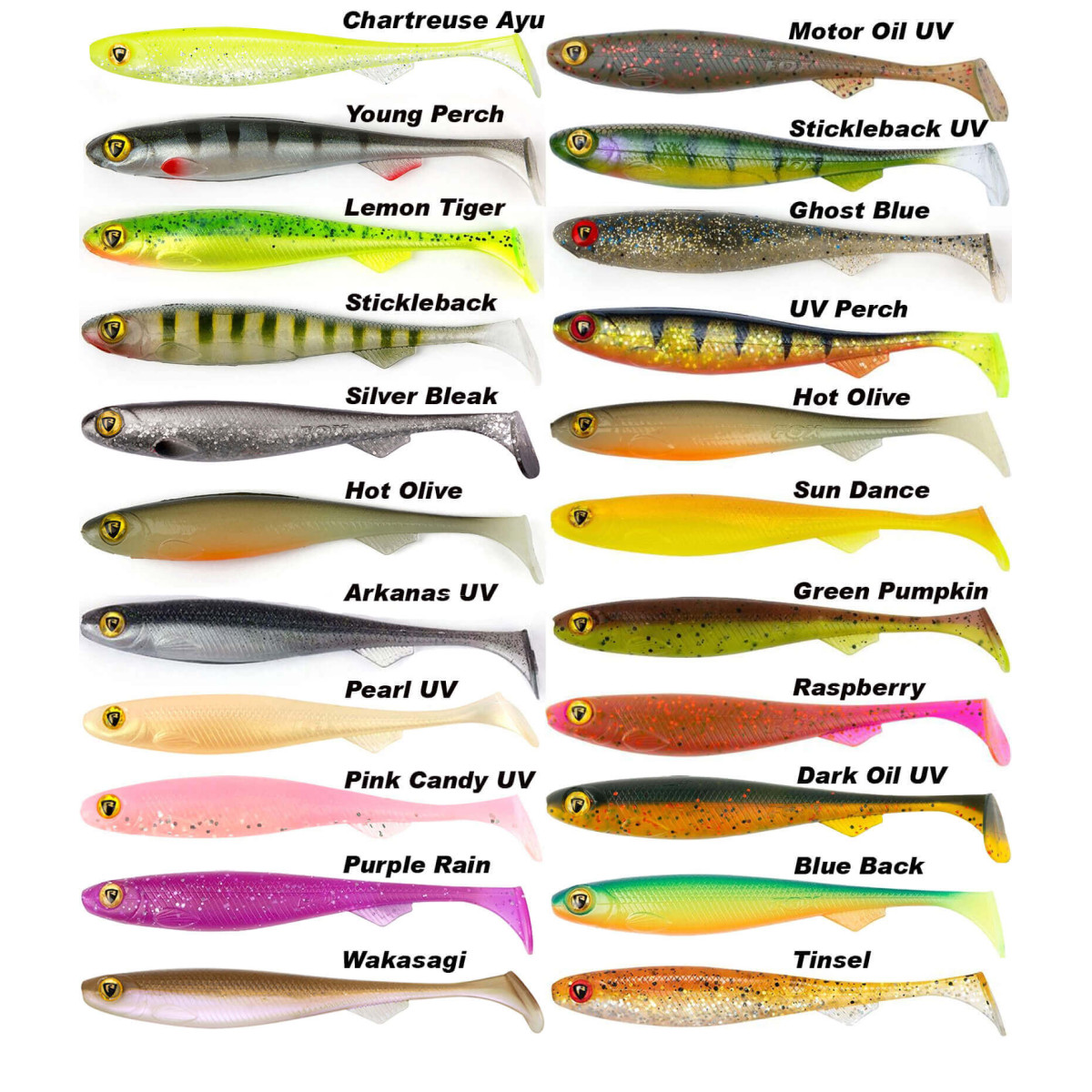 Nástraha FOX Rage Slick Shad 9cm Stickleback UV