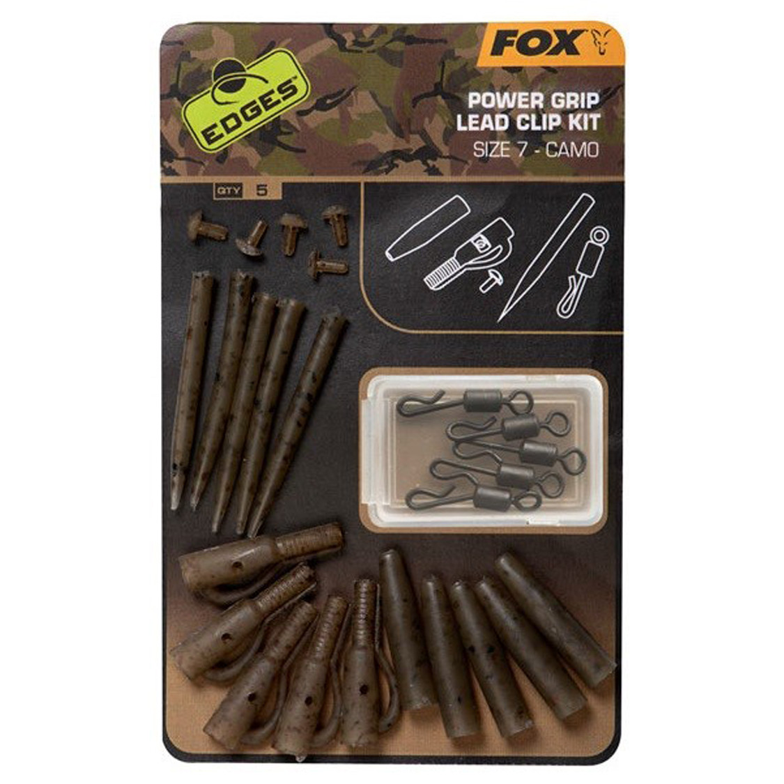 Montáž FOX Edges Camo Power Grip Lead Clip Kit