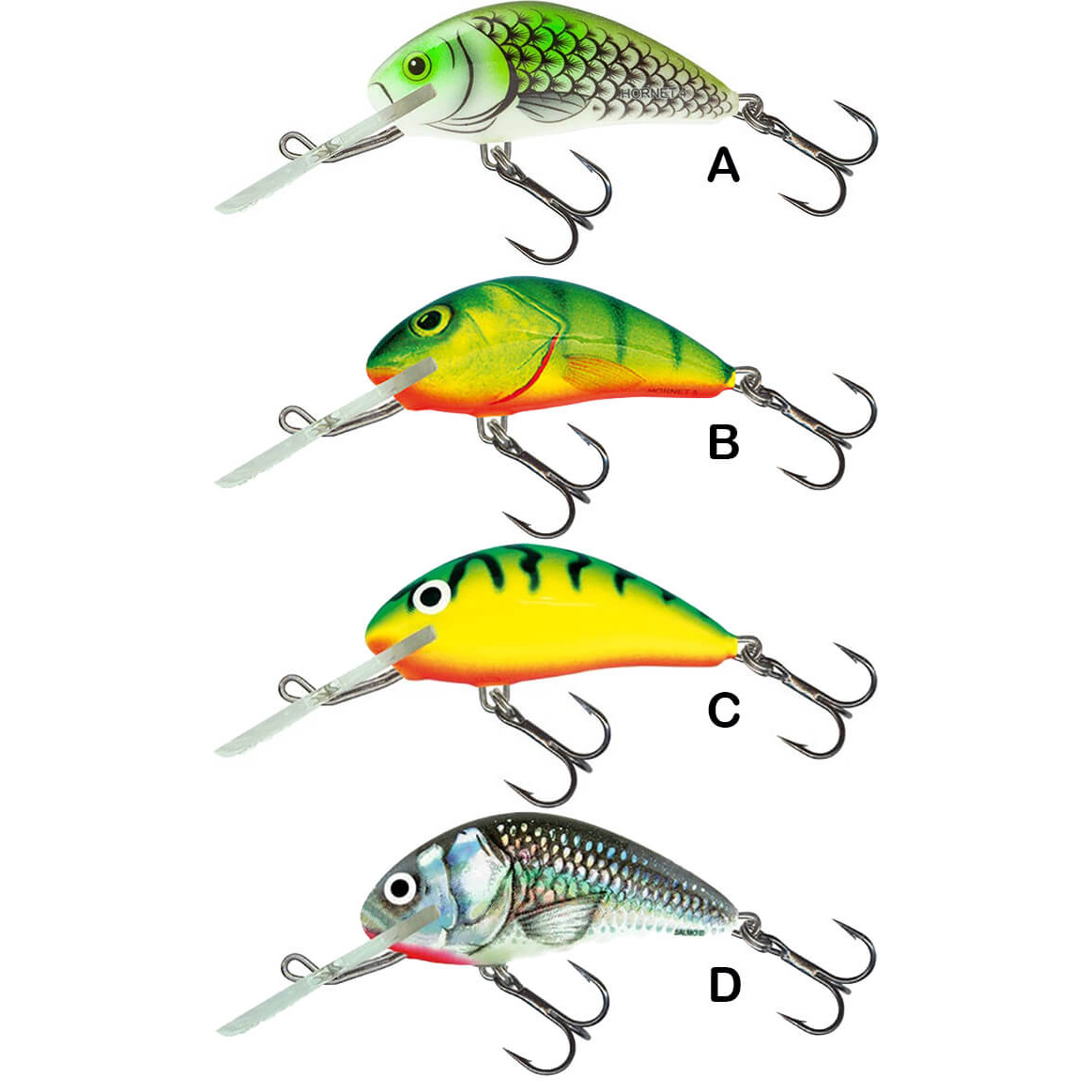 SALMO Hornet Floating 6F, 6 cm, 10 g C Green Tiger