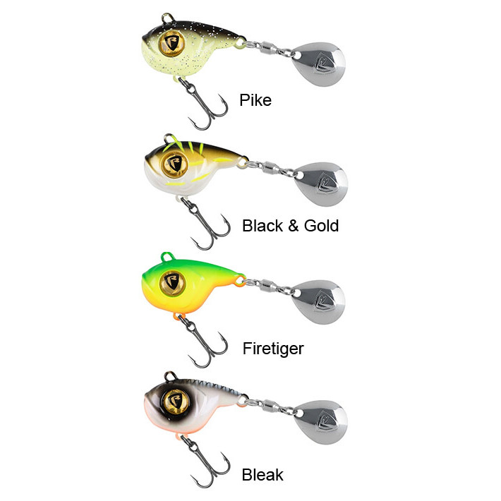 Nástraha FOX Rage Big Eye Spin Tail Black & Gold, hmotnost 26 g