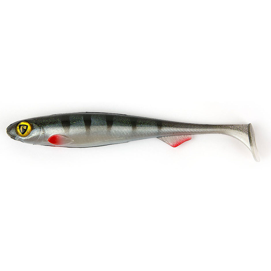 Set nástrah FOX Rage Slick Shad Ultra UV Young Perch délka 7 cm, balení 5 ks