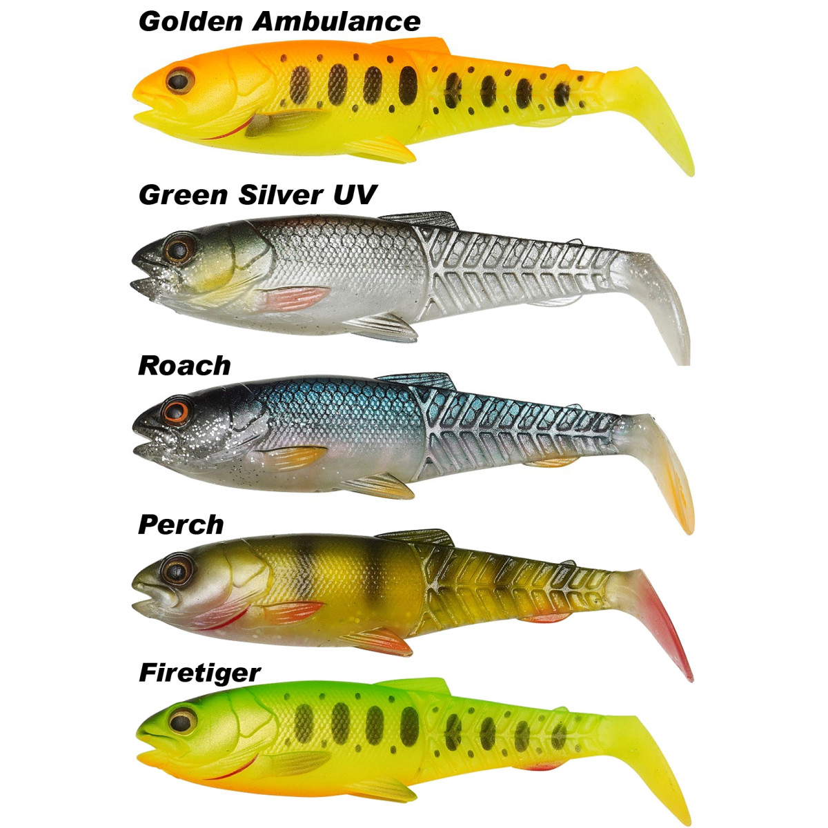 Nástraha SAVAGE GEAR Craft Cannibal Paddletail 10,5cm, 12g Green Silver UV