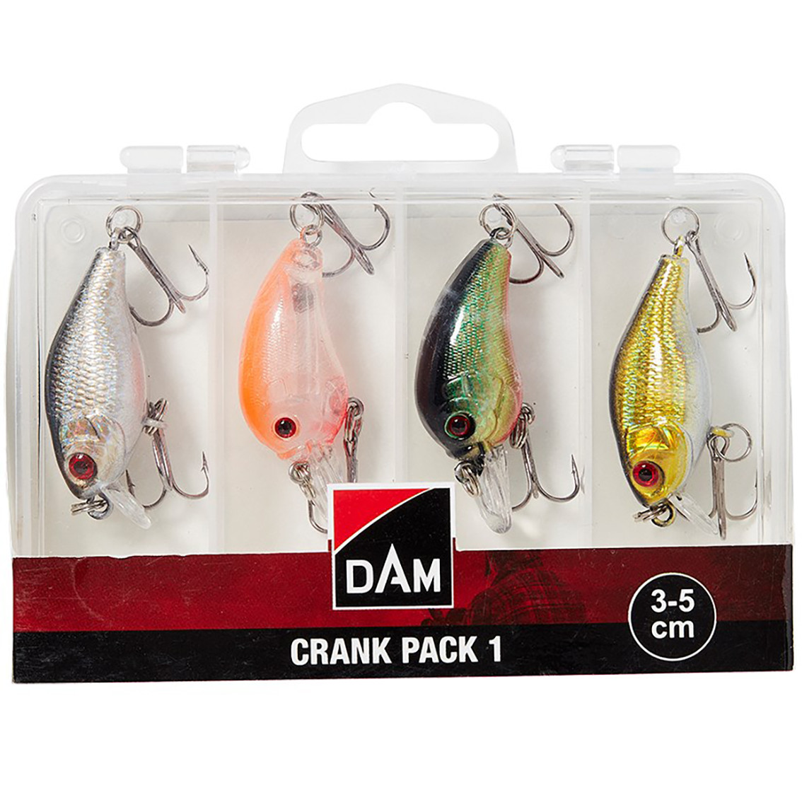 4x vobler DAM Crank Pack Inc. Box 3-5 cm