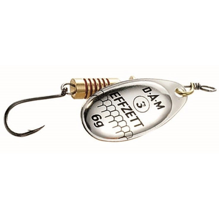 DAM Singlehook Spinner Silver vel. 2, hmotnost 4 g
