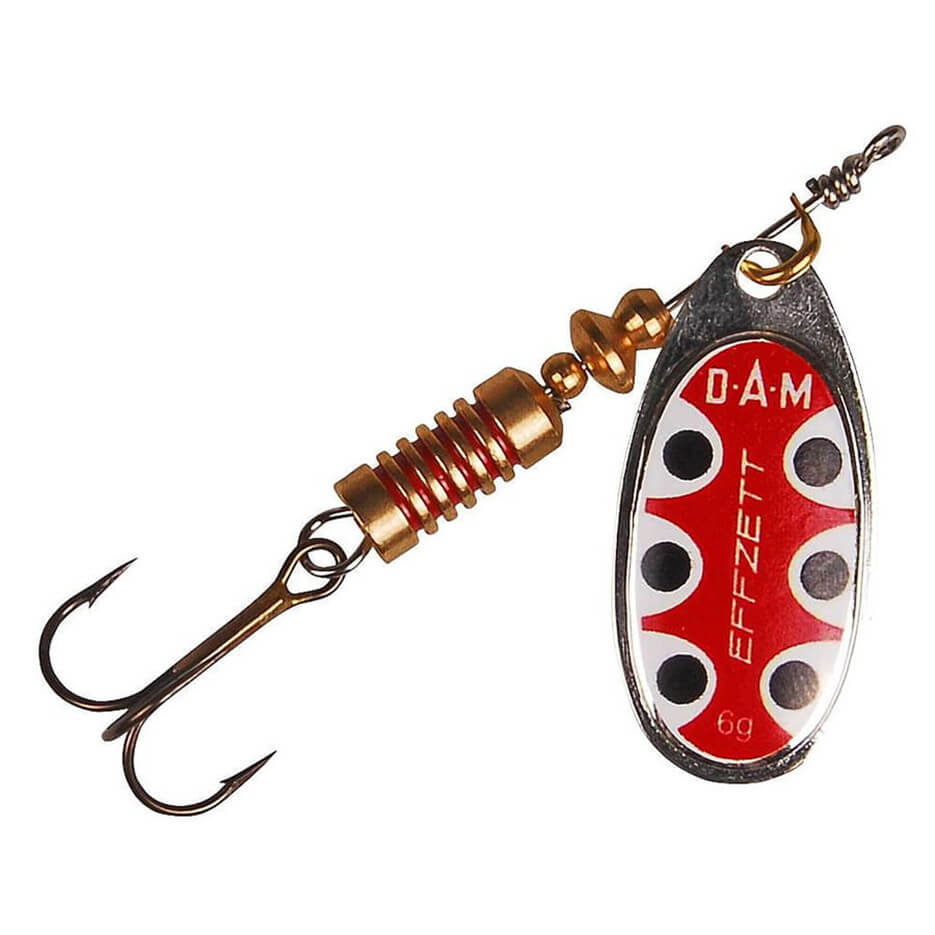 DAM Effzett Standard Spinner Silver Black Dot