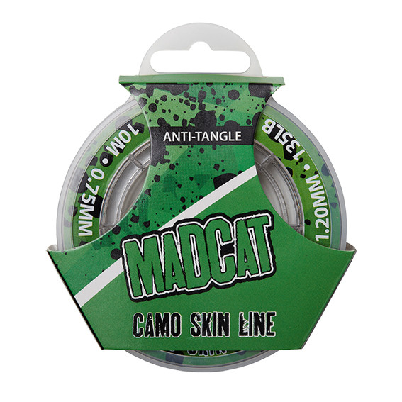 Šňůra MADCAT Camo Skin Line průměr 0,90 mm/ 1,35 mm, nosnost 75 kg/ 165 lb