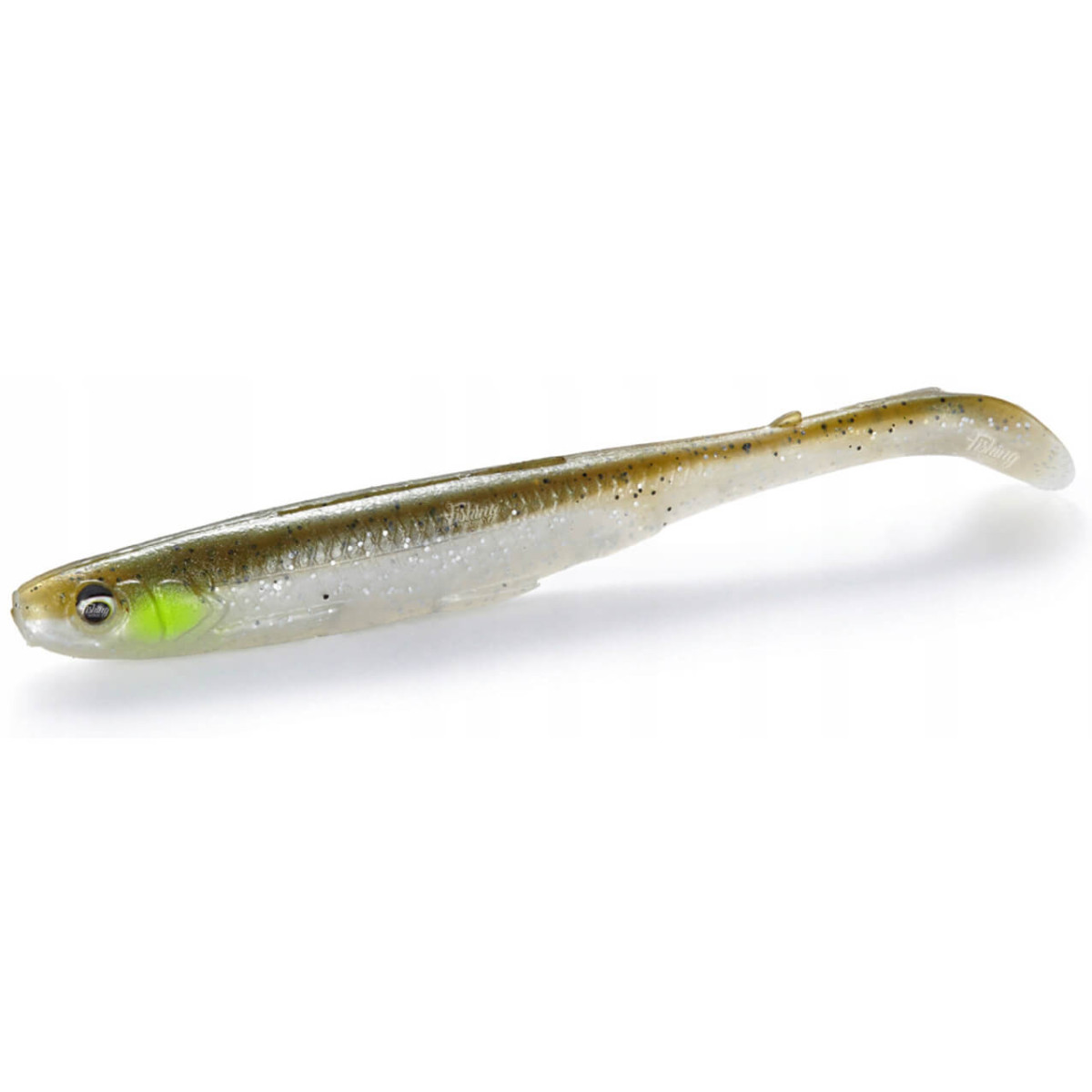 Nástraha SAVAGE GEAR Slender Scoop Shad Bulk, Green Silver délka 9 cm, hmotnost 4 g