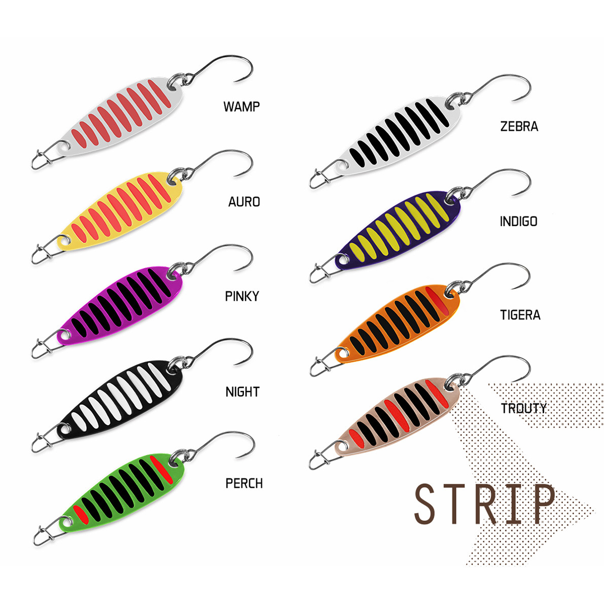 Plandavka DELPHIN Strip Tigera, hmotnost 2 g, vel. 8