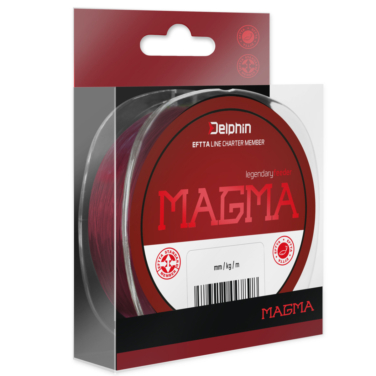 DELPHIN Magma Monofil bordový průměr 0,286mm, nosnost 15lb, balení 300m