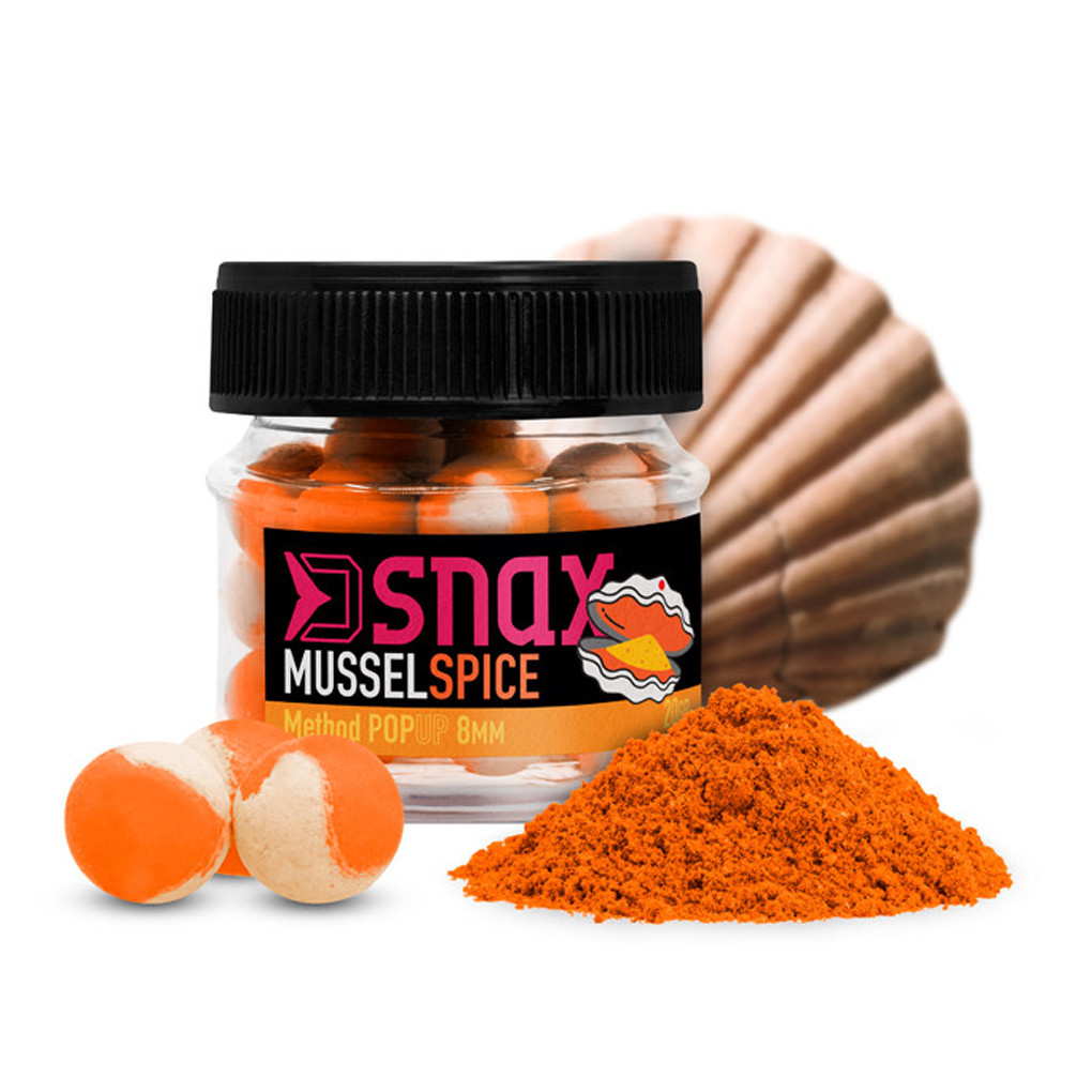 Nástraha DELPHIN D Snax Pop Mušle Koření průměr 8 mm
