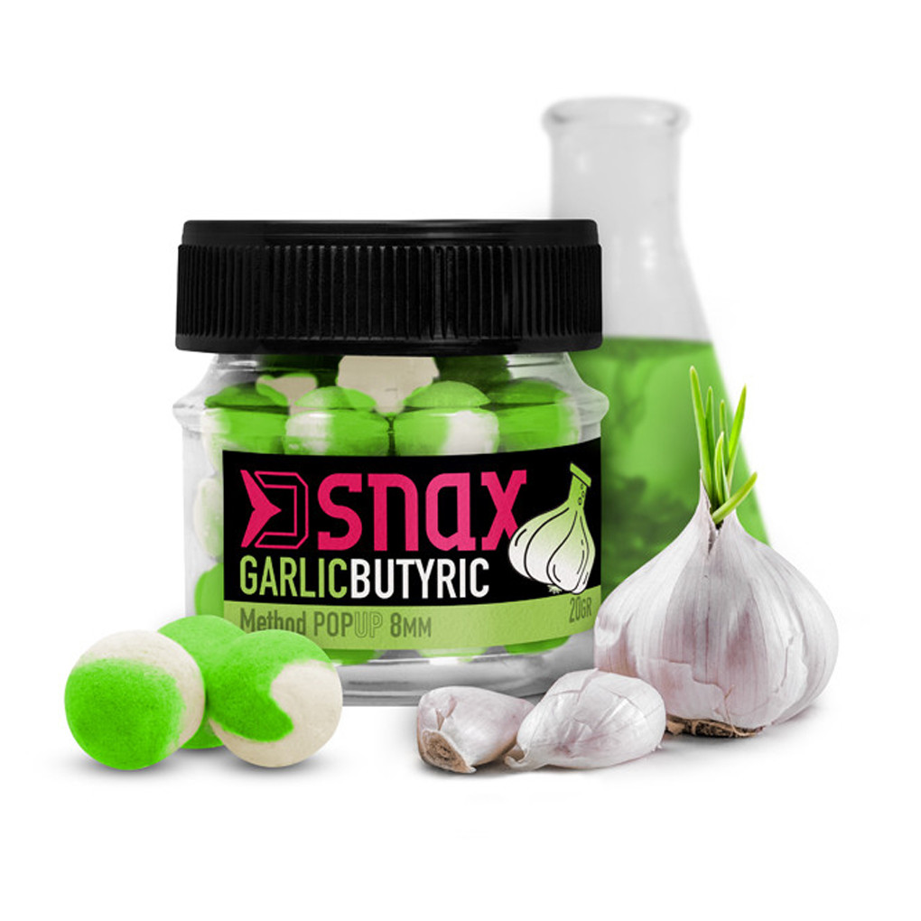 Nástraha DELPHIN D Snax Pop Česnek Butyric průměr 8 mm