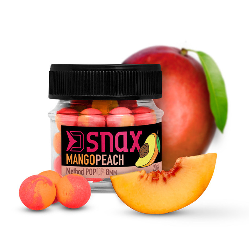 Nástraha DELPHIN D Snax Pop Mango Broskev průměr 8 mm