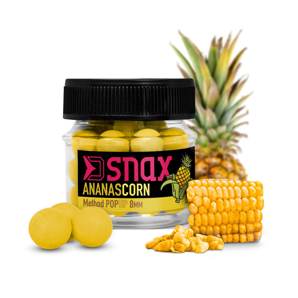 Nástraha DELPHIN D Snax Pop Kukuřice Ananas průměr 8 mm
