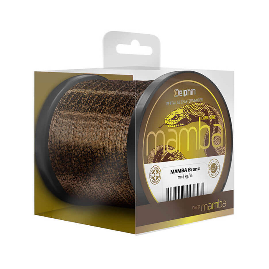 DELPHIN Mamba Carp Bronz průměr 0,30 mm, nosnost 7 kg, balení 600 m