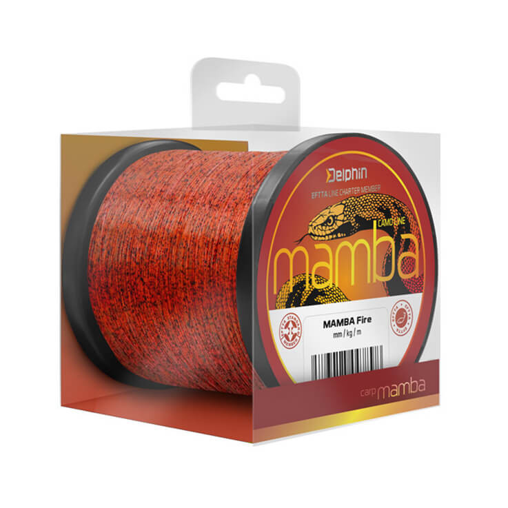 DELPHIN Mamba Carp Fire průměr 0,34 mm, nosnost 8,1 kg, balení 600 m
