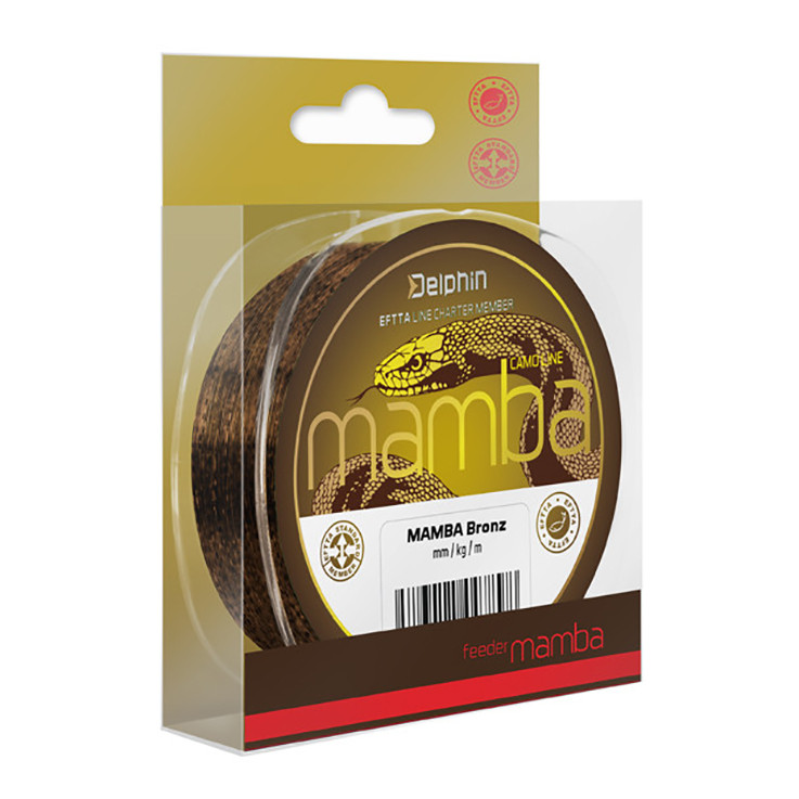 DELPHIN Mamba Feeder Bronz průměr 0,16 mm, nosnost 2,5 kg, balení 200 m
