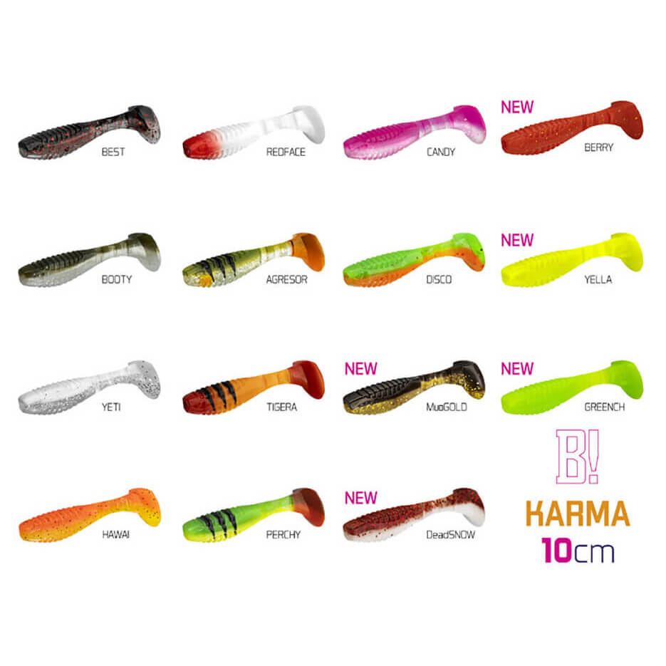 DELPHIN Karma UVs 10 cm, 5 ks Berry