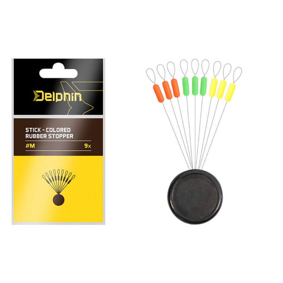 Zarážky DELPHIN Stick Colored Rubber Stopper