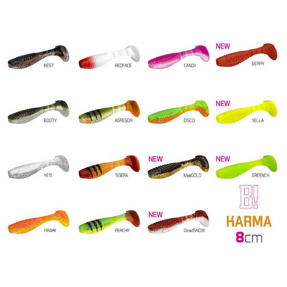 Umelá nástraha DELPHIN Karma UVs 8 cm, 5 ks Berry