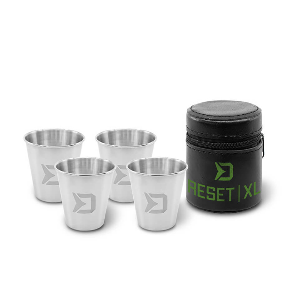 Set nerezových skleniček DELPHIN Reset XL 4v1