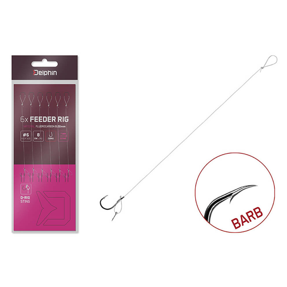 Návazec DELPHIN FLR D-Rig Barb vel. 6