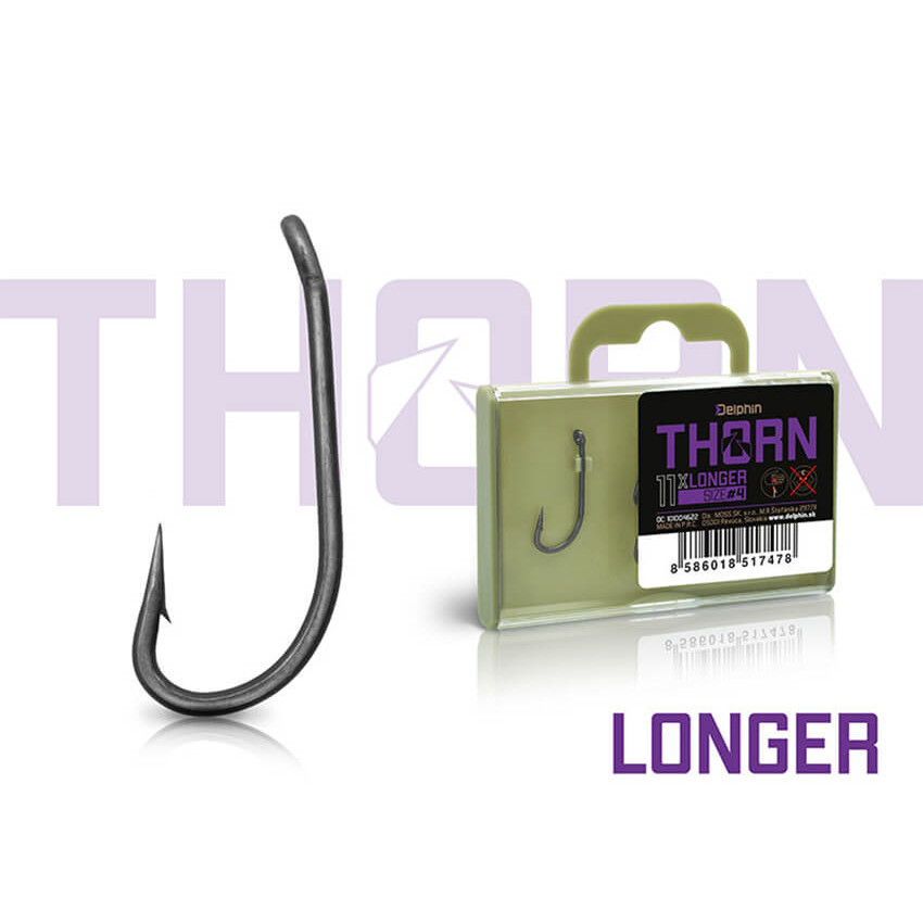 Háčky DELPHIN Thorn Longer, 11 ks vel. 4