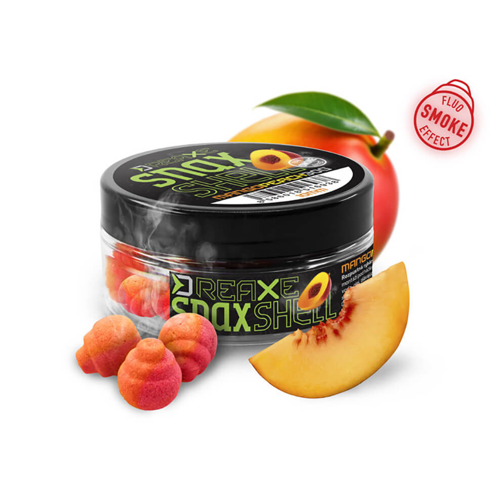 Nástraha DELPHIN D Snax Shell Wafters, Mango Broskev průměr 10 mm