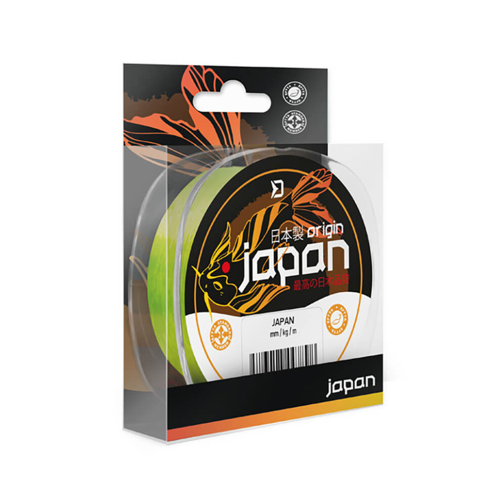 DELPHIN Japan Origin, Fluo žltý průměr 0,261 mm, nosnost 5,37 kg, balení 200 m