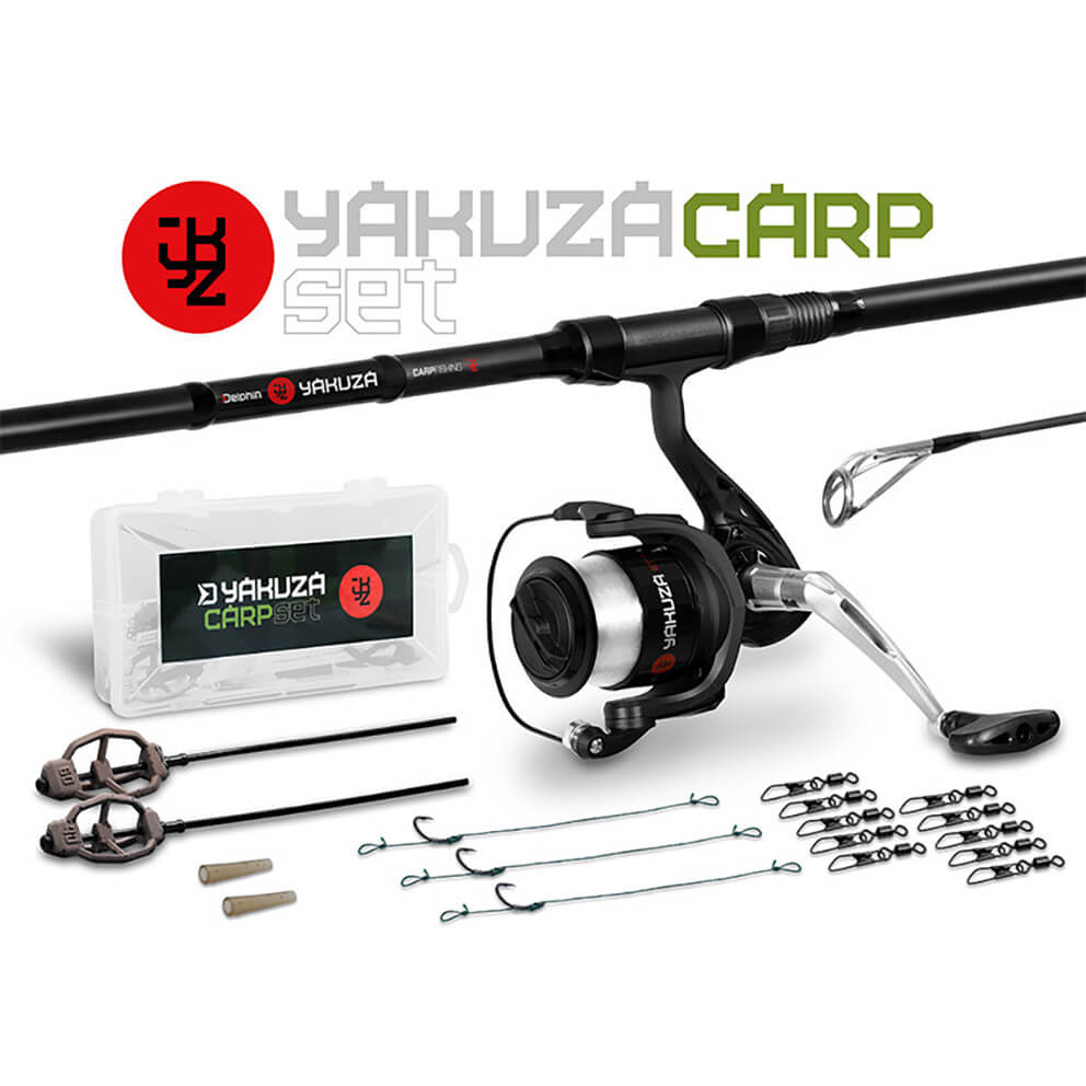 Kaprařský SET prut DELPHIN Yakuza + naviják