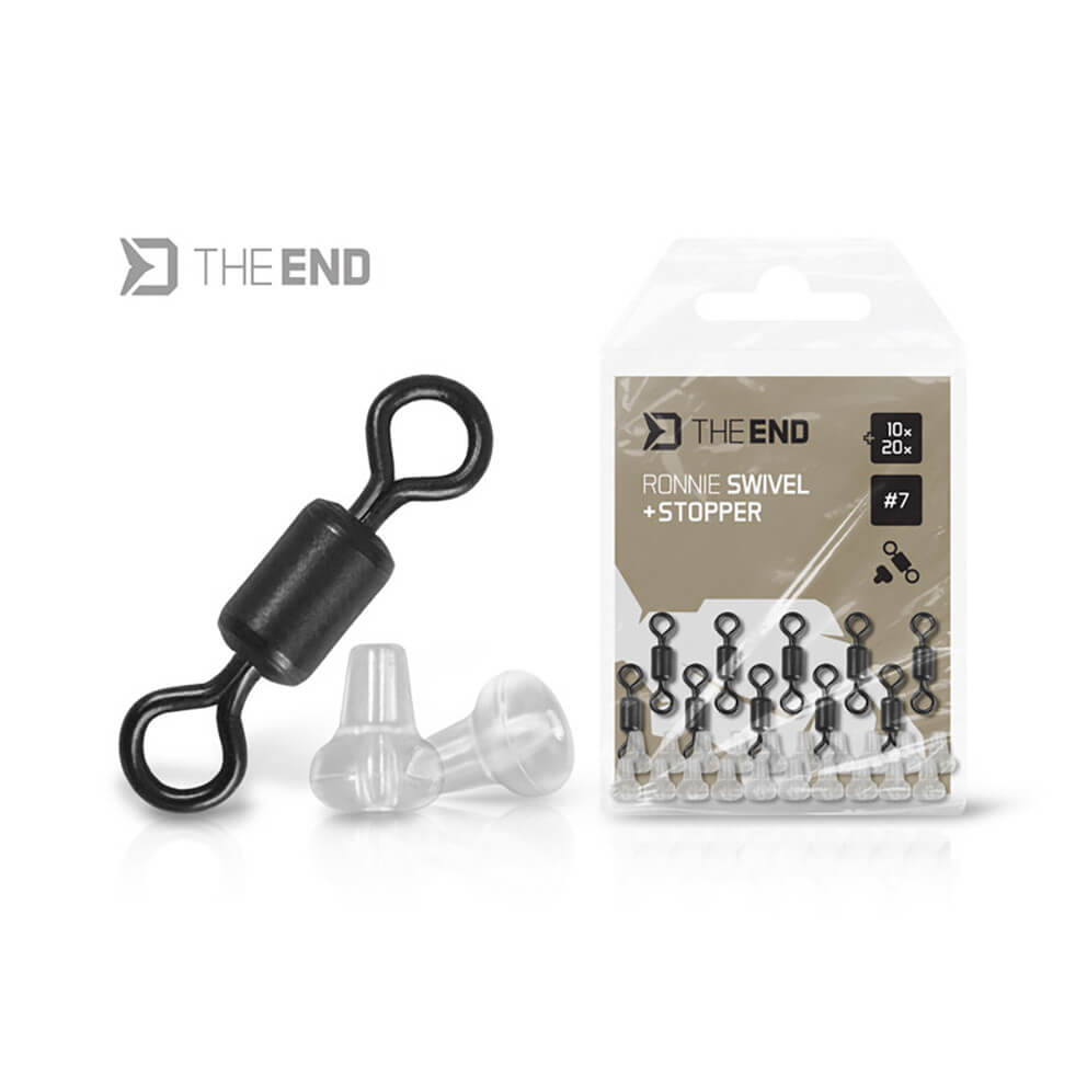 Obratlík DELPHIN TheEnd Ronnie Swivel + Stopper vel. 9