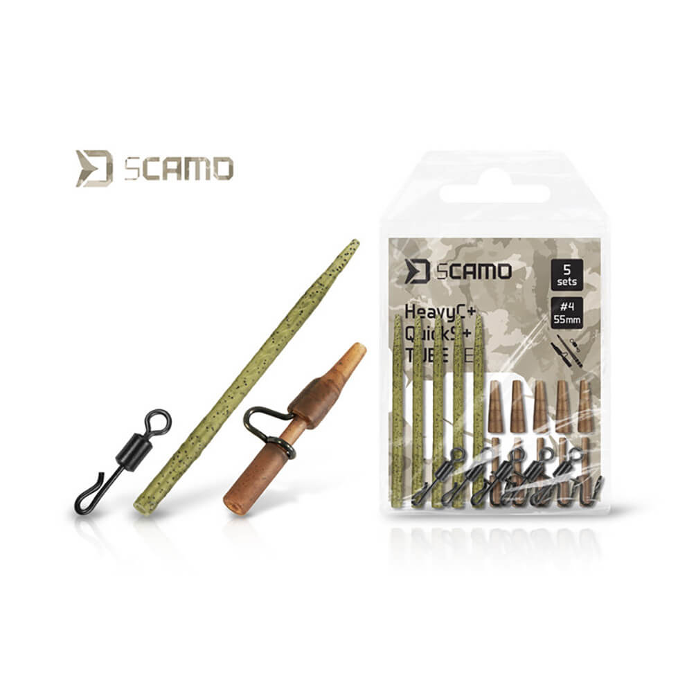 Set montáž DELPHIN TheEnd sCamo HeavyC + QuickS + Tube, 5 ks