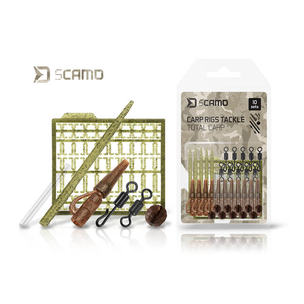 Set montáž DELPHIN TheEnd sCamo Total Carp, 10 ks
