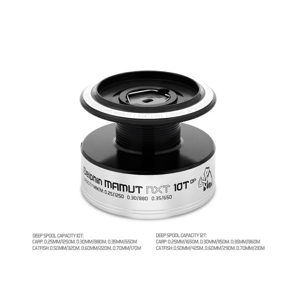 Hluboká cívka pro DELPHIN Mamut NXT DP Aluminium cívka pro Mamut NXT 10T DP Aluminium