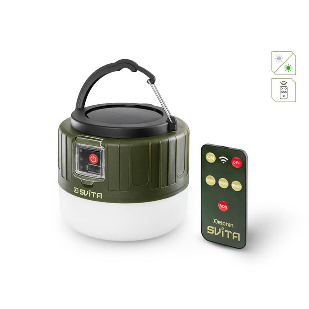 Kempová lampa DELPHIN Svita 4 W/ 3600 mAh, s ovladačem