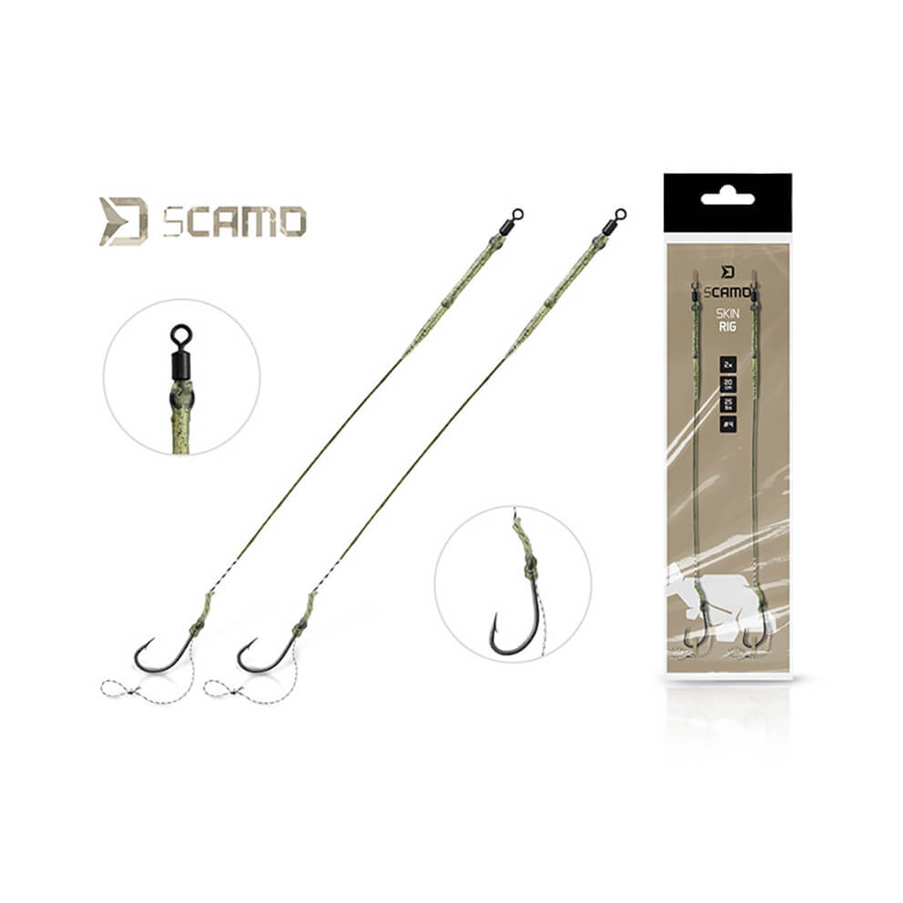 Návazec DELPHIN sCamo Skin Rig, 2 ks vel. 8, nosnost 25 lb