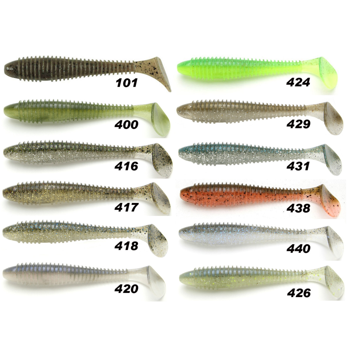 Nástraha KEITECH Swing Impact Fat 2,8 inch/ 7,11cm, bal. 8ks 418 Bluegill Flash
