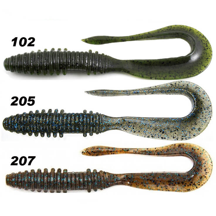 Nástraha KEITECH Mad Wag 7 inch/ 17,78cm, bal. 6ks 207 Green Pumpkin PP. Blue 207 Green Pumpkin PP. Blue
