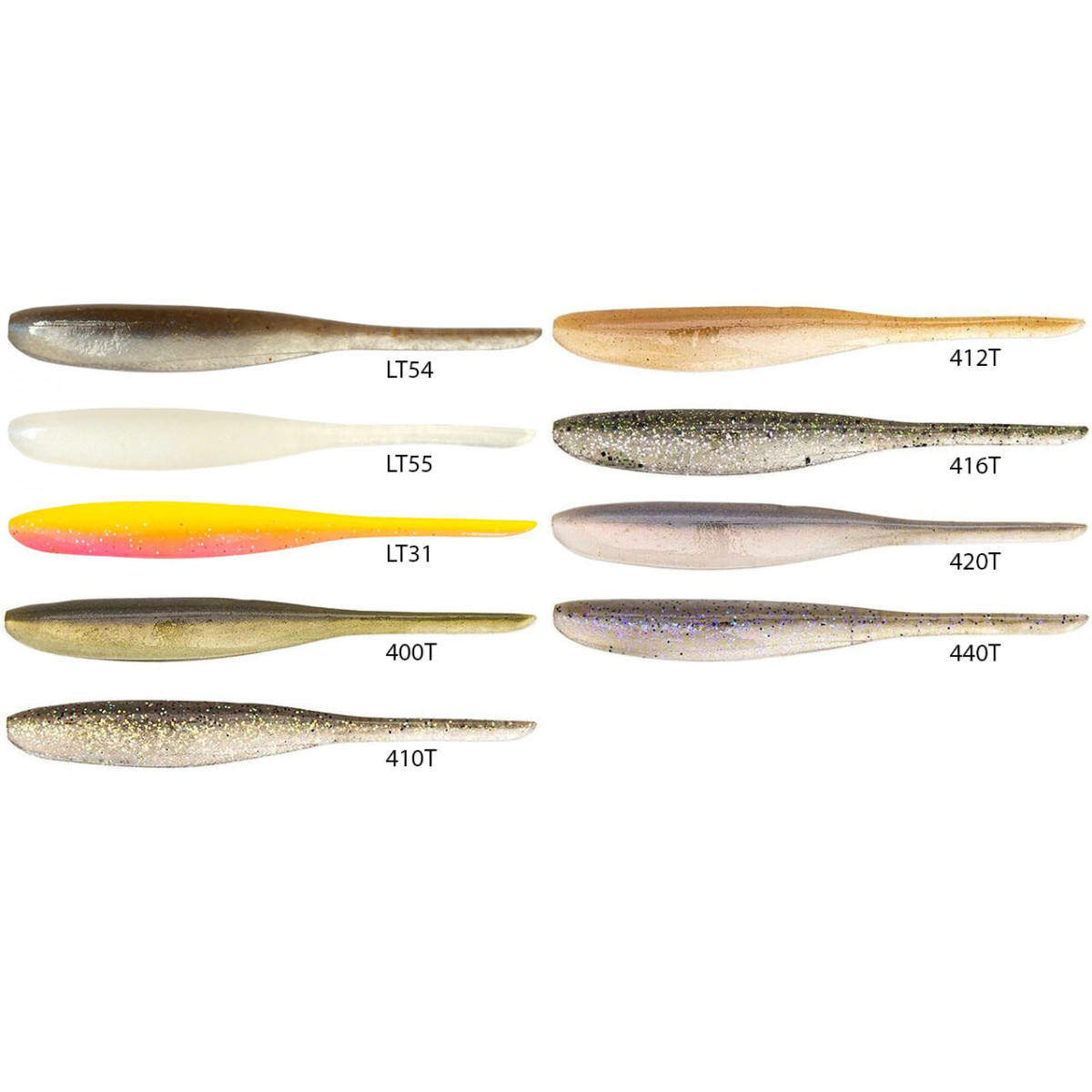 Nástraha KEITECH Shad Impact 5 inch/ 12,70cm, bal. 6ks 410T Crystal Shad