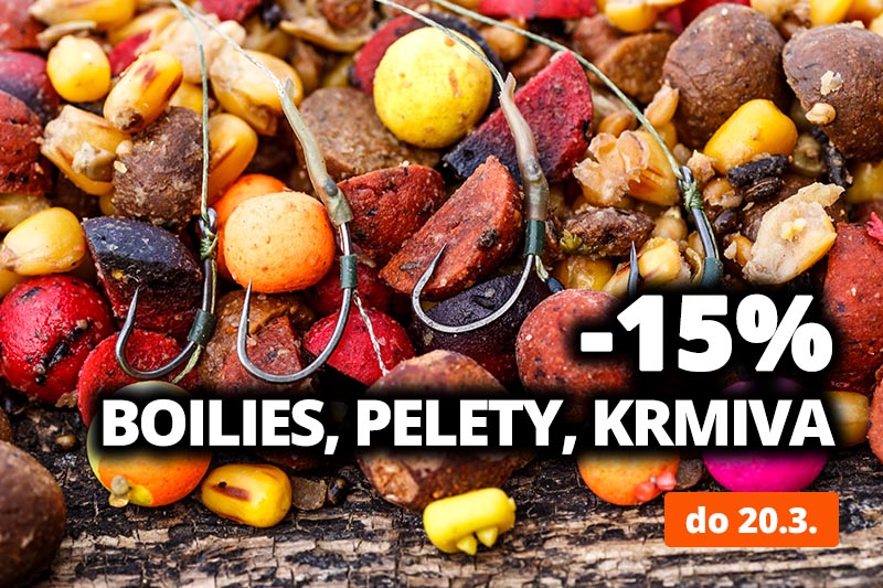 15% sleva na krmivá a boilies